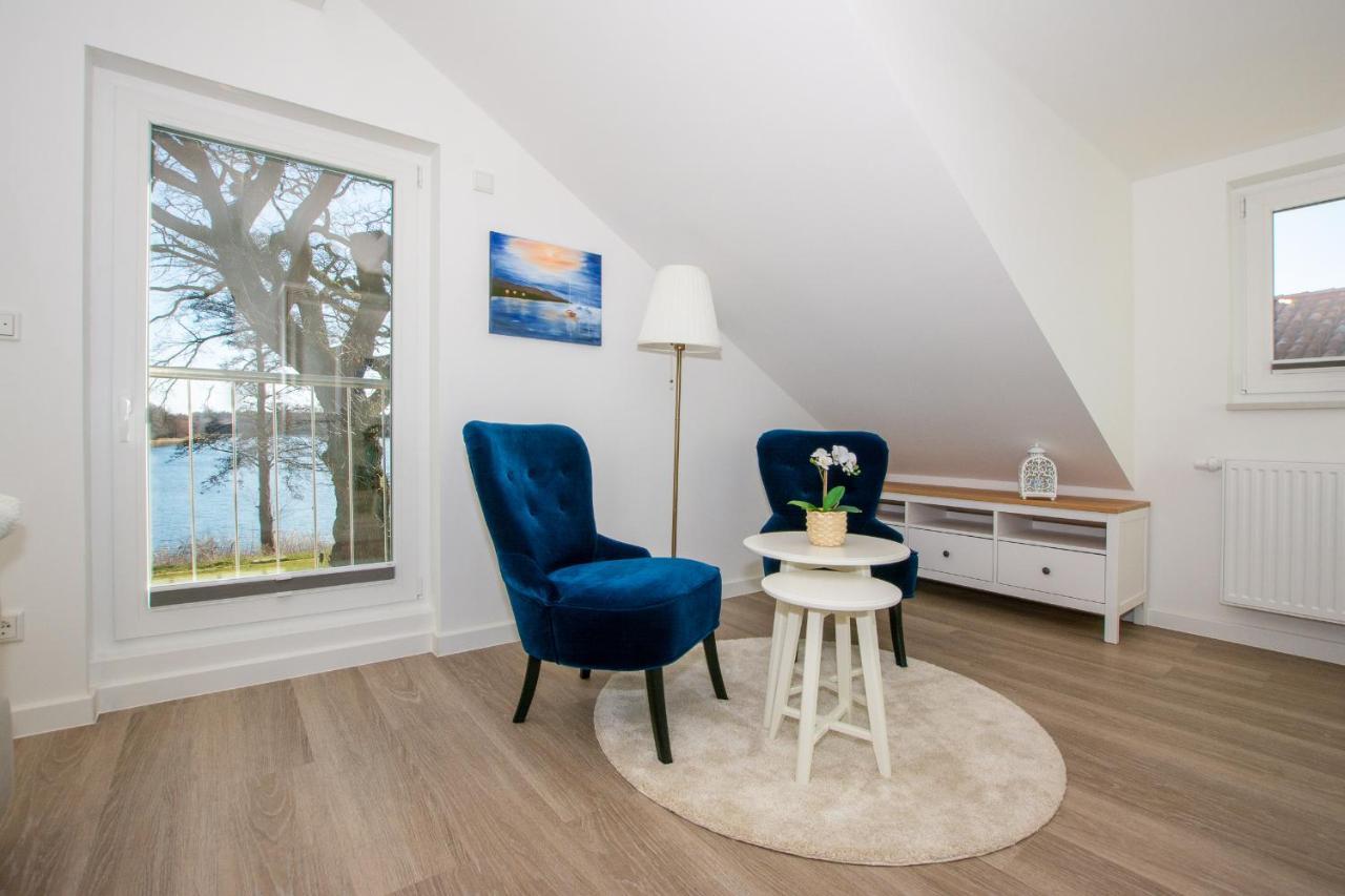 5 Sterne Ferienhaus Direkt Am See Mit Sauna-Kamin-Garten Krakow am See Luaran gambar
